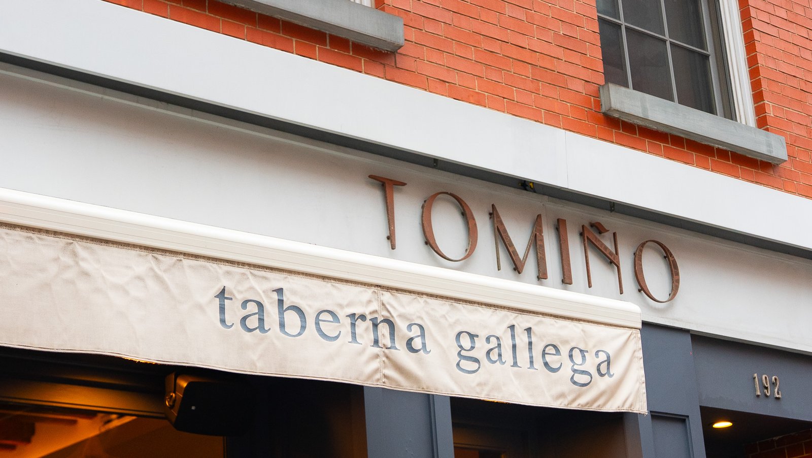 Storefront signage for a NYC restaurant client